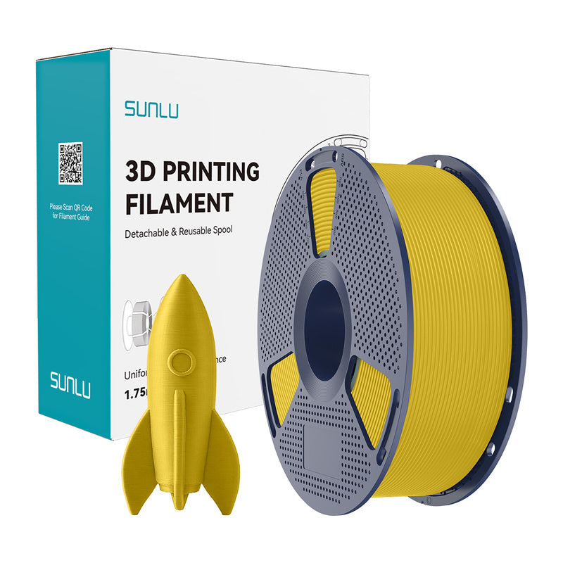 Sunlu Pla High-speed Filament  -  Gul, 1,75 Mm, 1 Kg - Geekd.dk