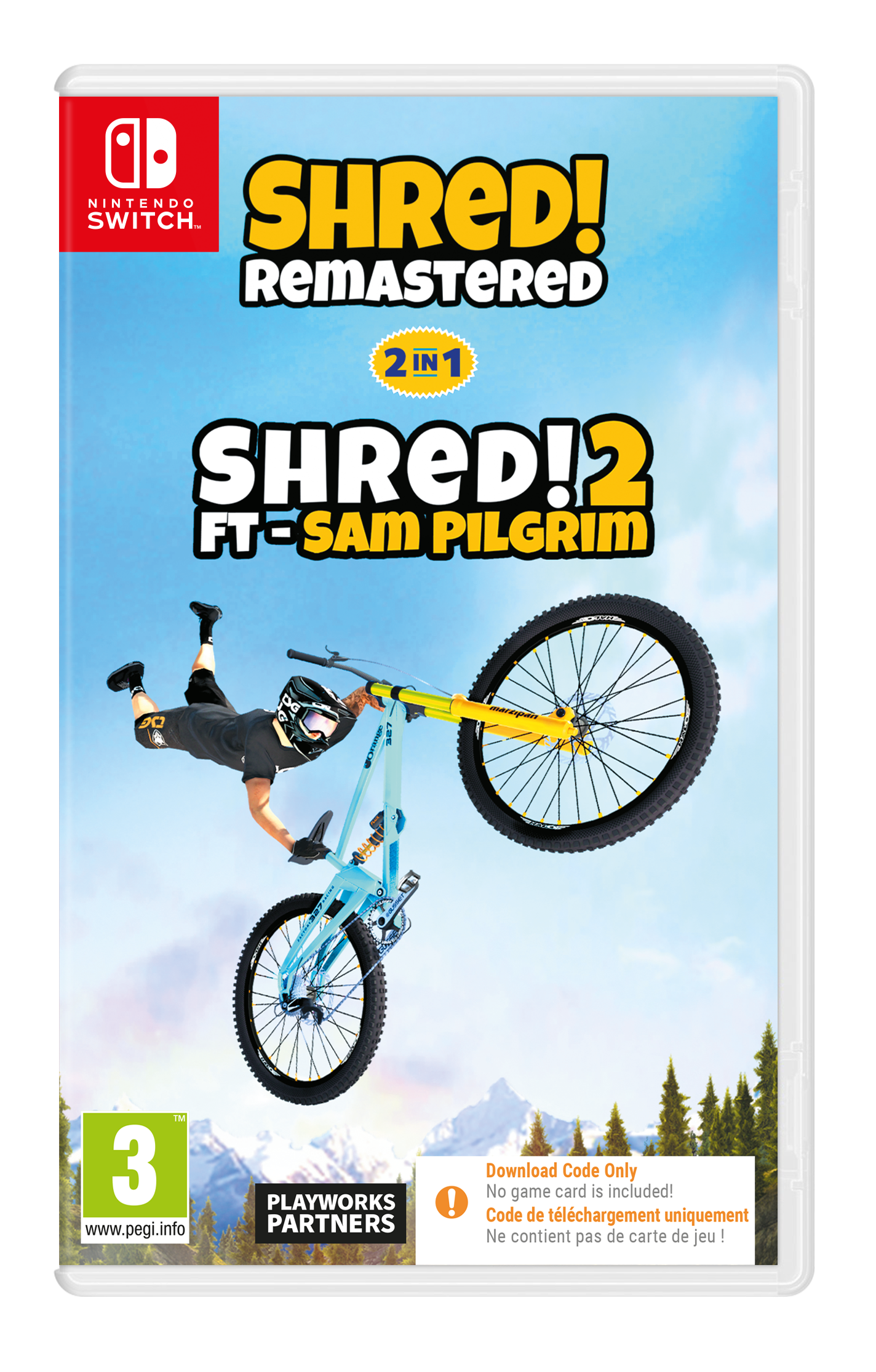 Shred! Remastered & Shred! 2 Ft. Sam Pilgrim (code In Box)  -  Nintendo Switch Nintendo Switch Spil - Geekd.dk