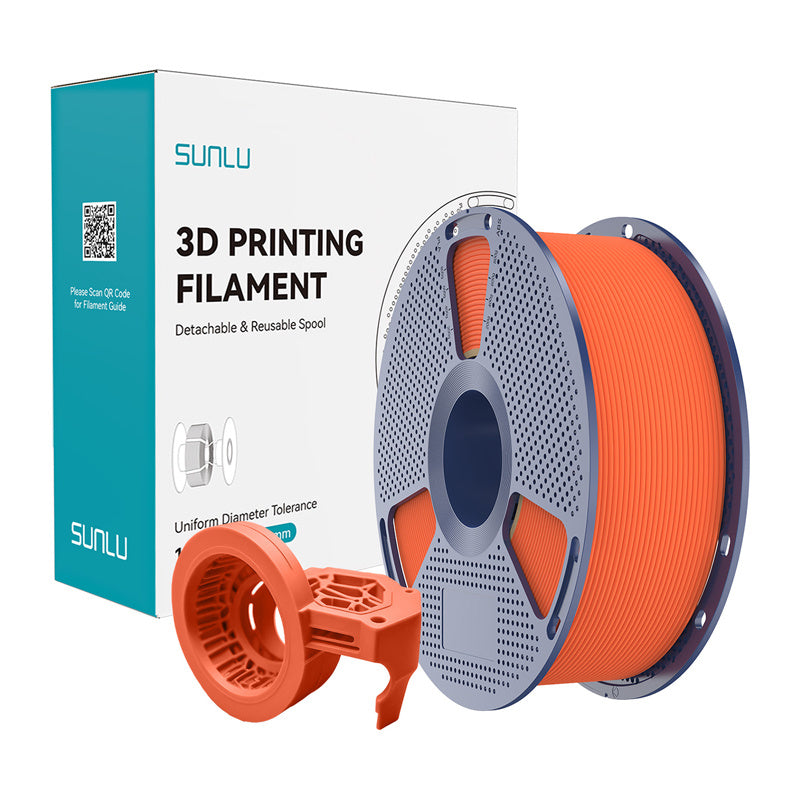 Sunlu Petg High-speed Matte Filament  -  Orange, 1,75 Mm, 1 Kg - Geekd.dk