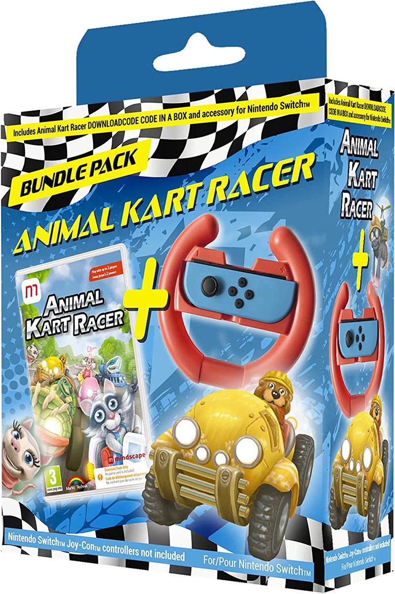 Animal Kart Racer Bundle (code In A Box)  -  Nintendo Switch Nintendo Switch Spil - Geekd.dk