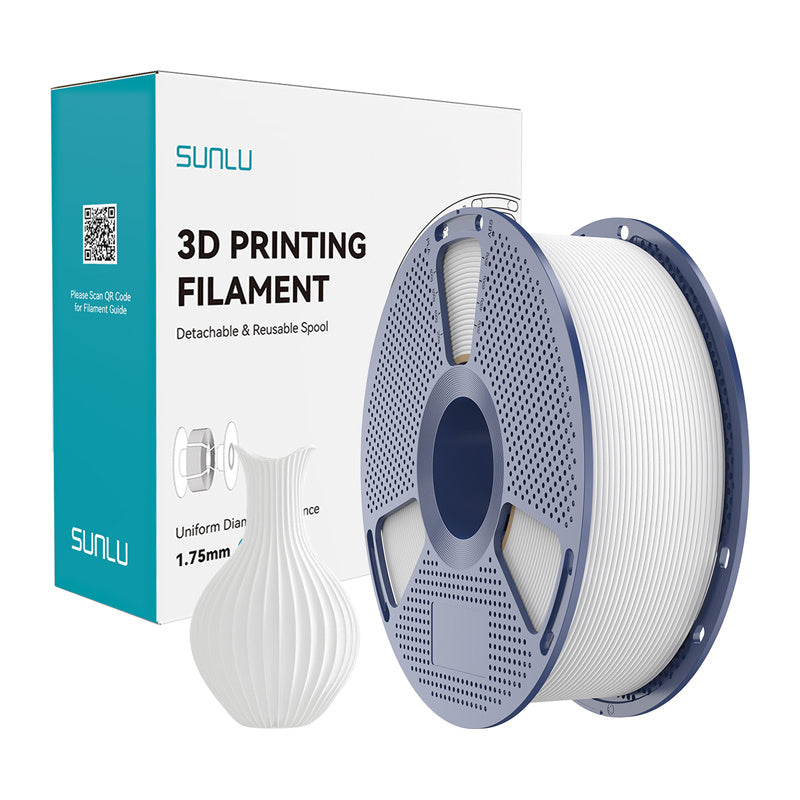 Sunlu Pla Classic Filament  -  Hvid, 1,75 Mm, 1 Kg - Geekd.dk