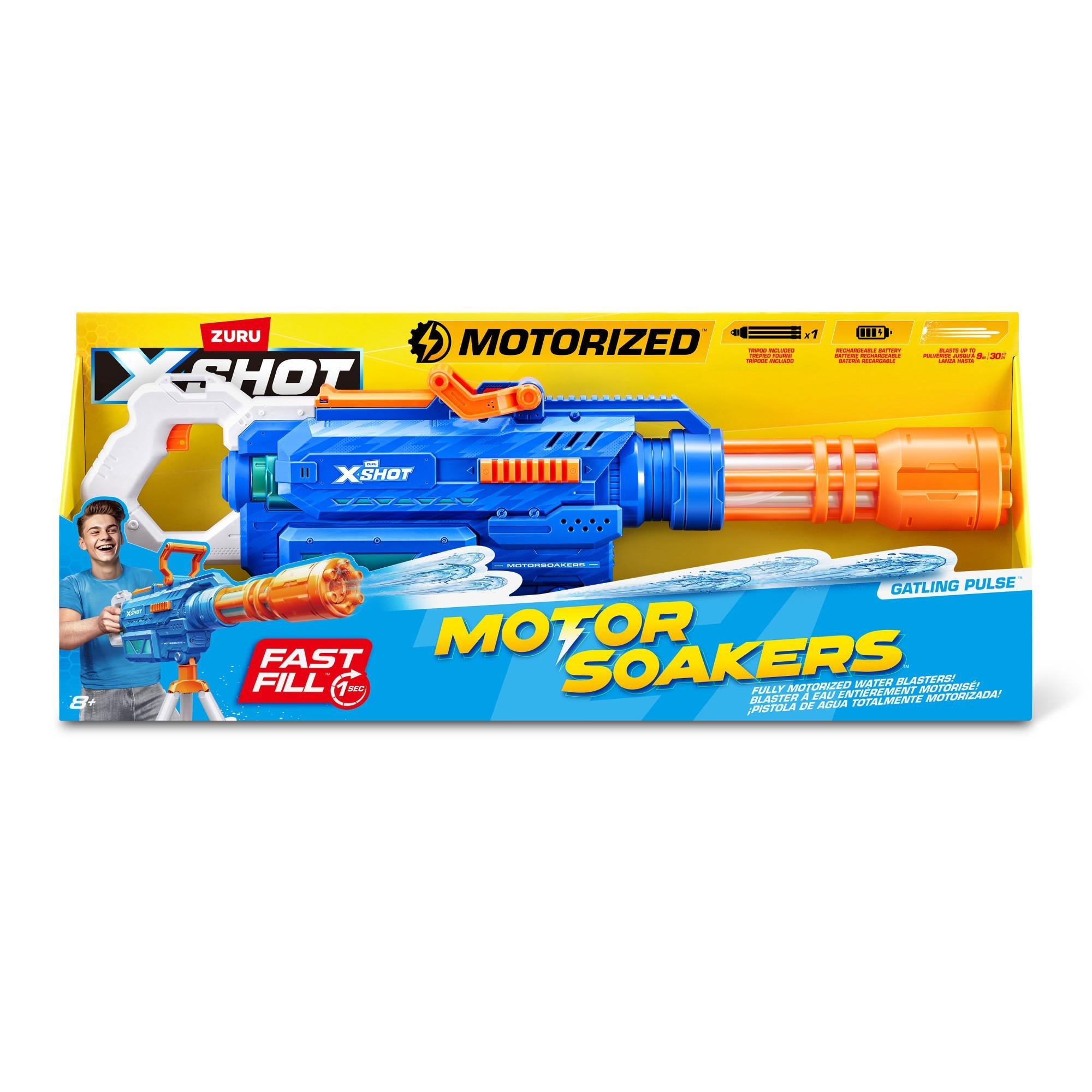 X-shot - Motoriseret Gatling Vandpistol Legetøjsvåben - Geekd.dk