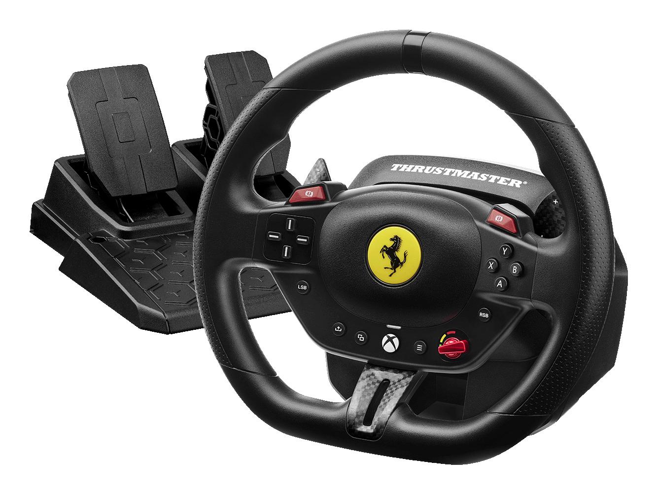 Thrustmaster T98-x Ferrari 296 Gts Rat Og Pedaler Rat/pedal - Geekd.dk