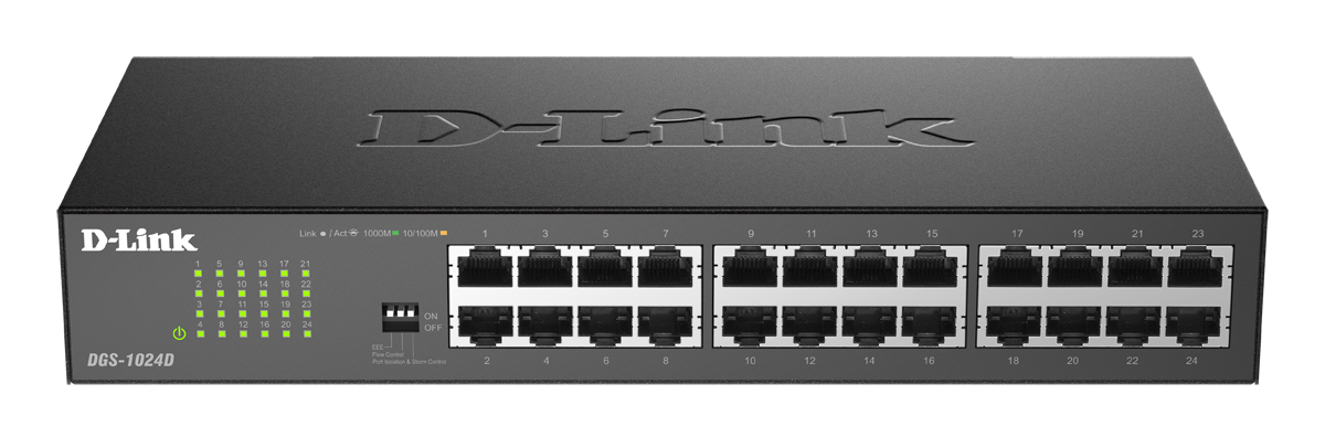D-link Dgs-1024d/e  -  24-port Gigabit-netværksswitch - Geekd.dk
