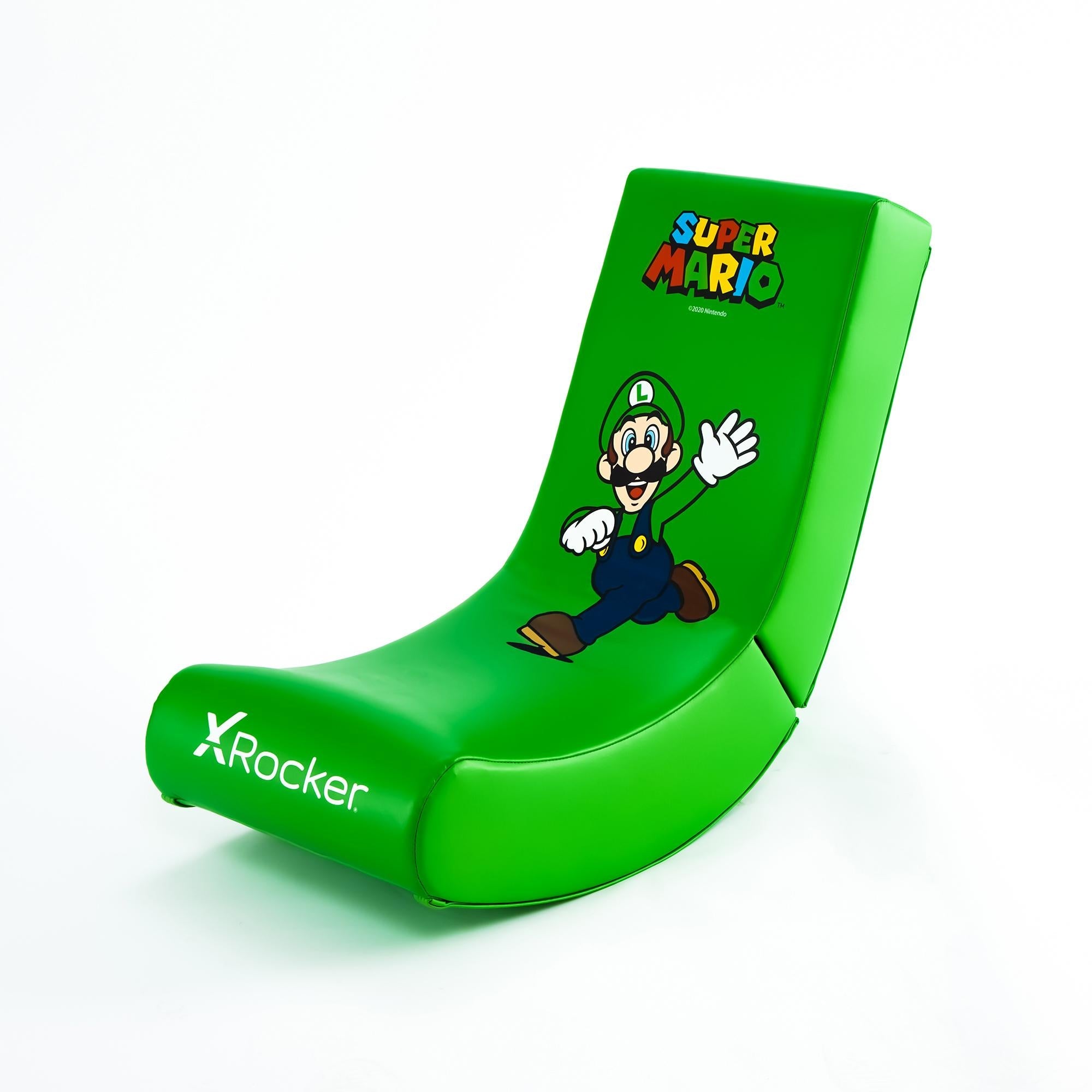 X-rocker Super Mario All-star Video Rocker Gamingstol  -  Luigi - Geekd.dk