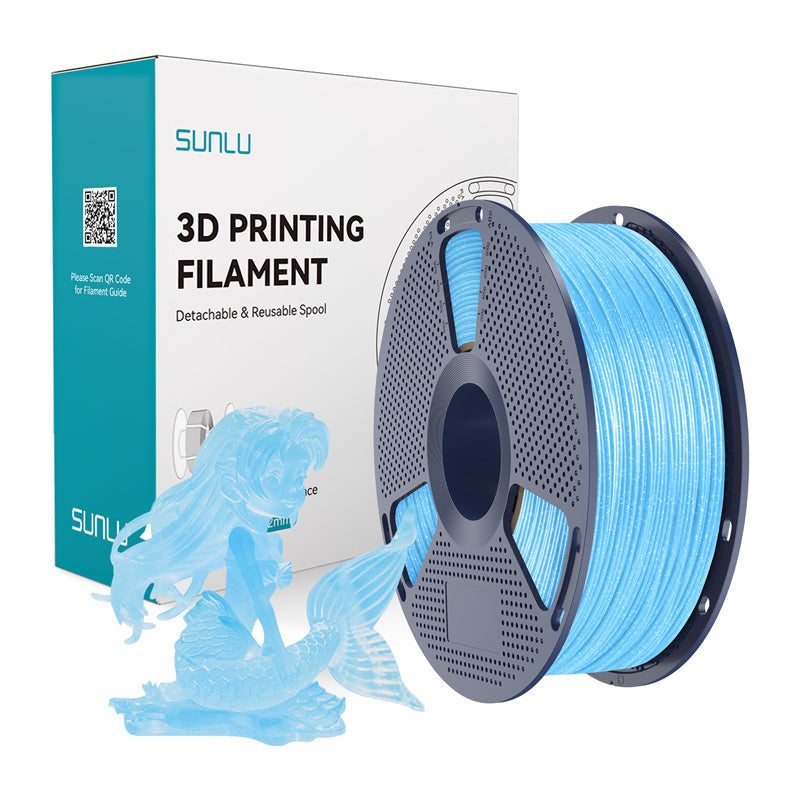 Sunlu Pla Twinkling Filament  -  Shiny Blue, 1,75 Mm, 1 Kg - Geekd.dk