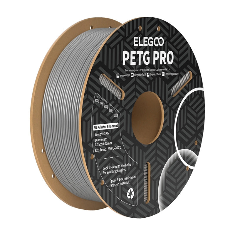 Elegoo Petg Pro Filament  -  Grå, 1 Kg - Geekd.dk