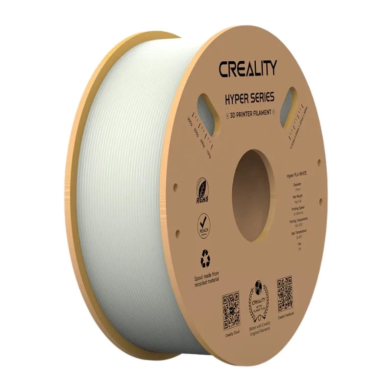 Creality Hyper Pla Filament  -  Hvid, 1 Kg - Geekd.dk