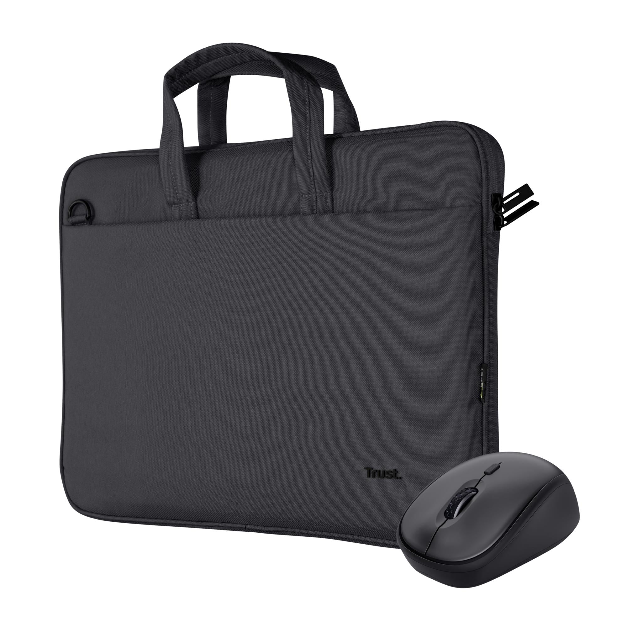 Trust Bologna 16" Laptoptaske Og Mus  -  Sort - Geekd.dk