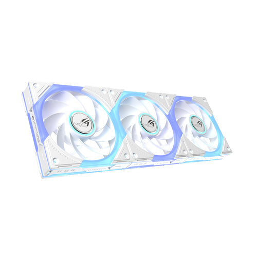 Asus Rog Eurux Gr120 Argb Reverse Fan White Edition - Triple Pack Kabinet Blæser - Geekd.dk