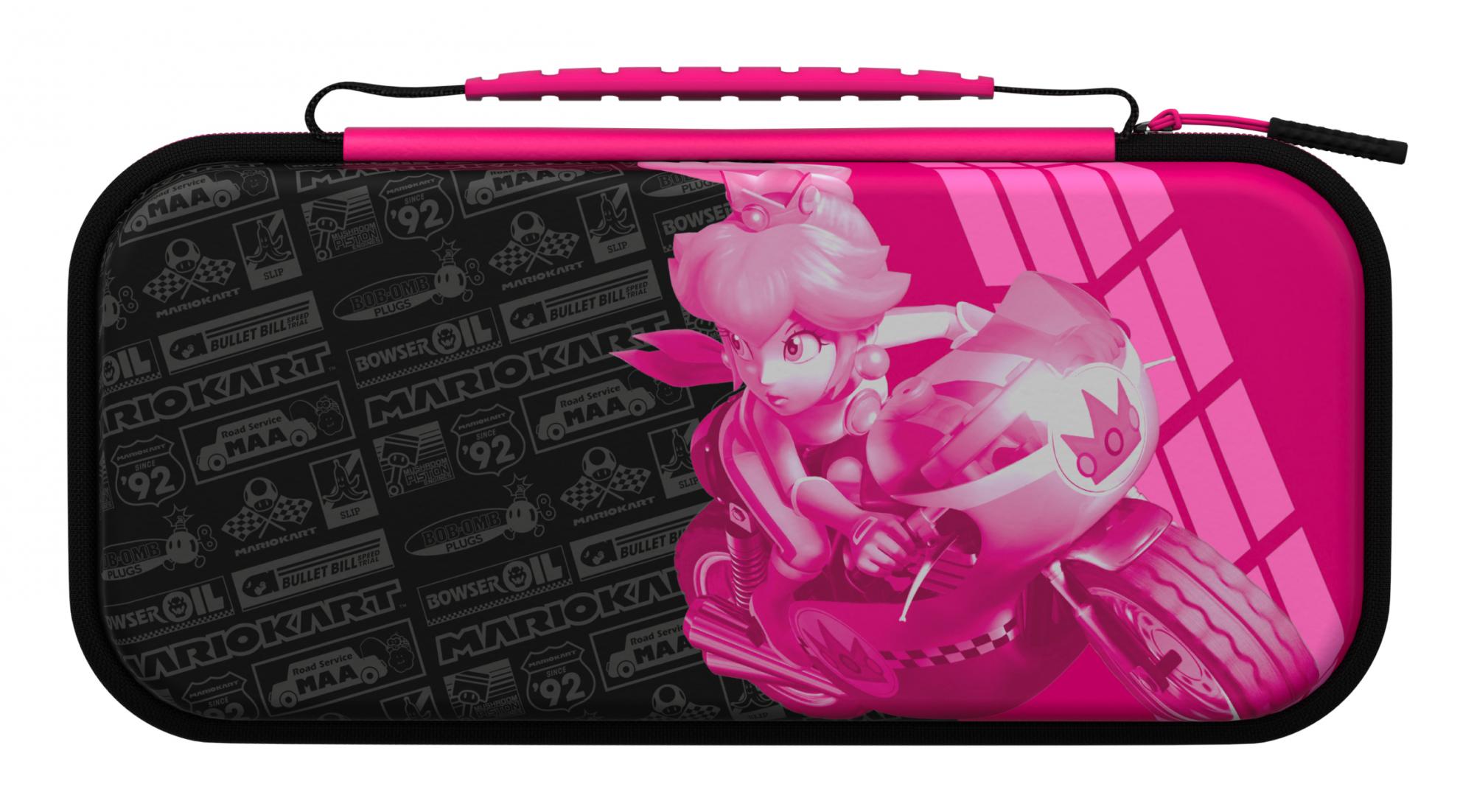 Pdp Travel Glow Case Grand Prix Peach Licensed Switch Konsol Taske - Geekd.dk
