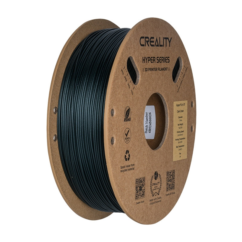 Creality Hyper Pla-cf Filament  -  Mørkegrøn, 1 Kg - Geekd.dk