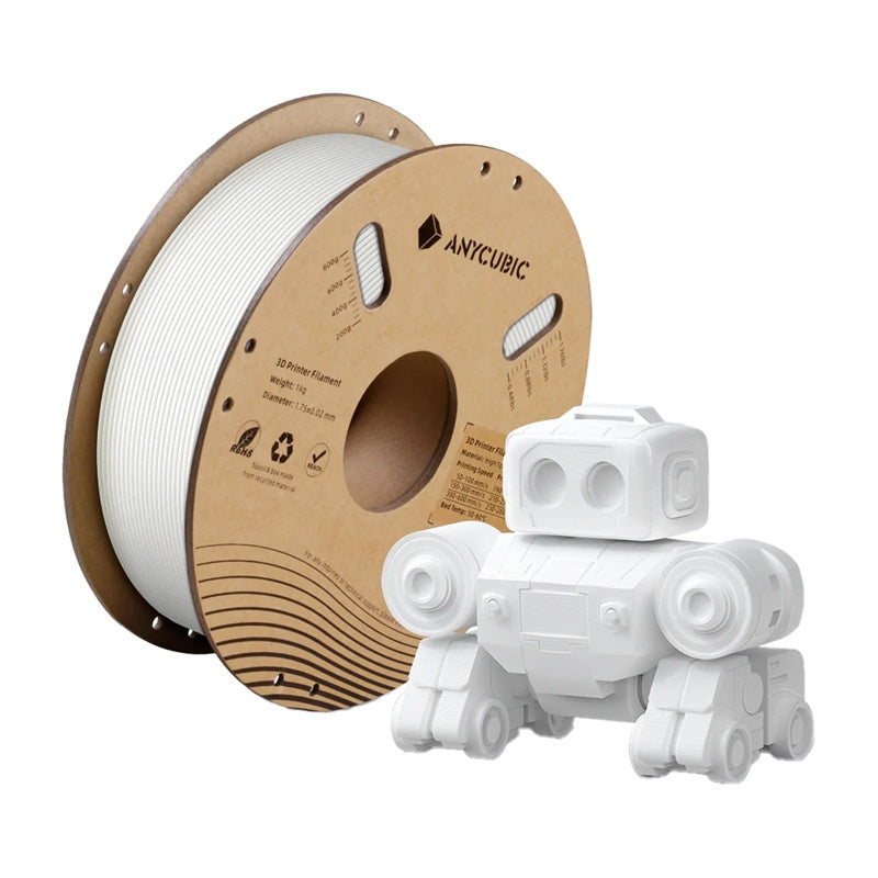 Anycubic High Speed Pla Filament  -  Hvid, 1 Kg - Geekd.dk