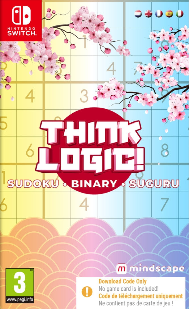 Think Logic! Sudoku - Binary - Suguru (code In Box)  -  Nintendo Switch Nintendo Switch Spil - Geekd.dk