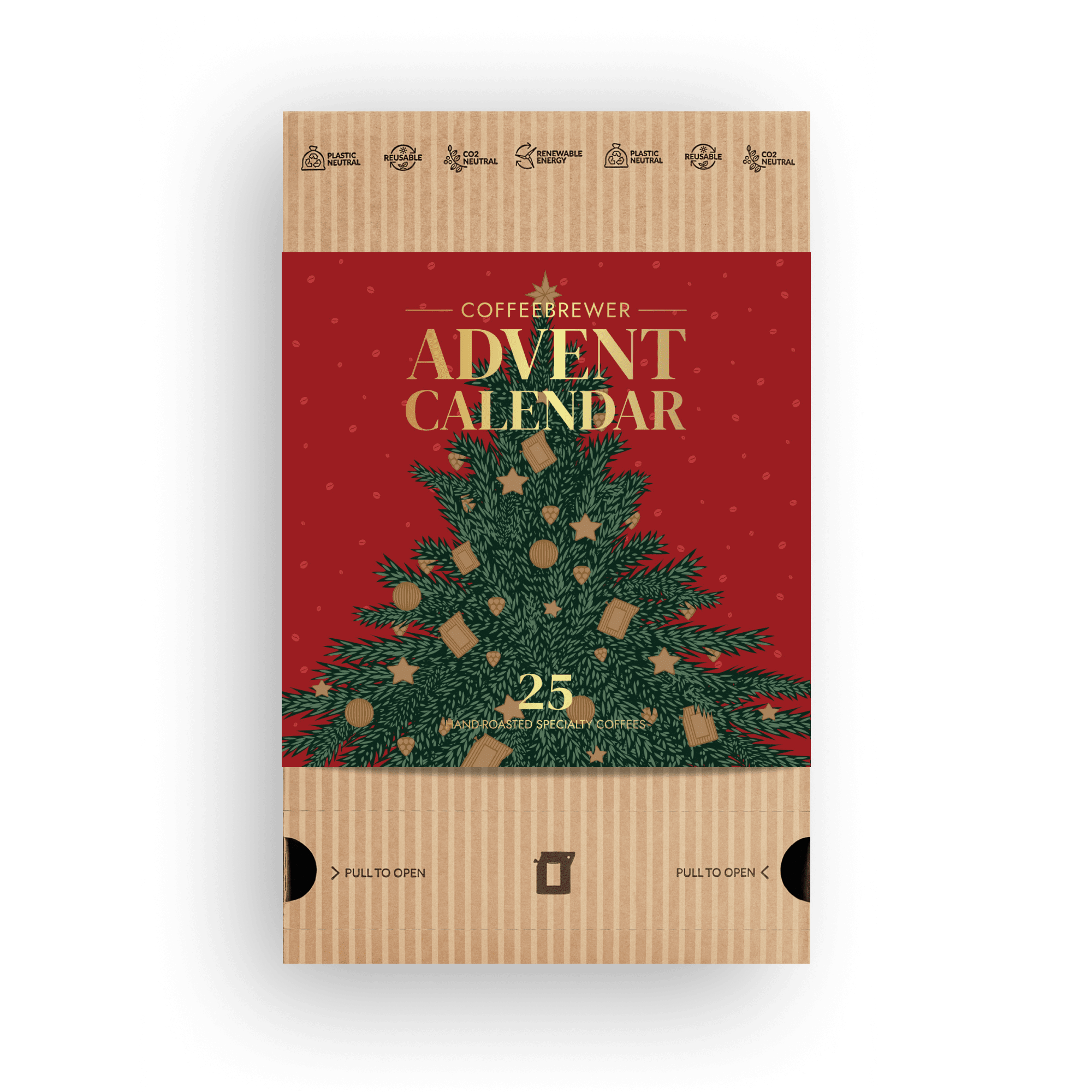 The Brew Company Festive Red Kaffejulekalender 2026  -  25 Bryggere - Geekd.dk