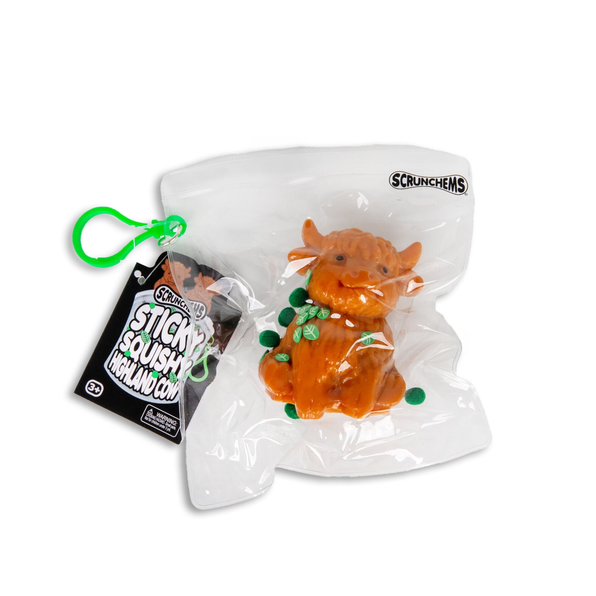 Scrunchems Sticky Squishy Highland Cow Toys - Fidget Play - Geekd.dk