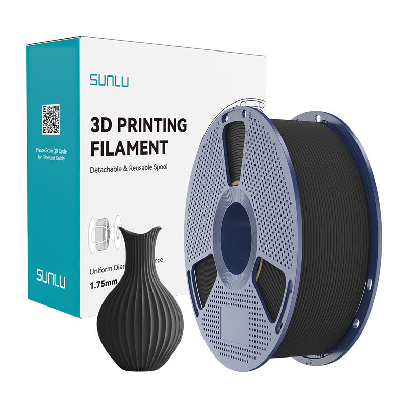 Sunlu Pla Classic Filament  -  Sort, 1,75 Mm, 1 Kg - Geekd.dk