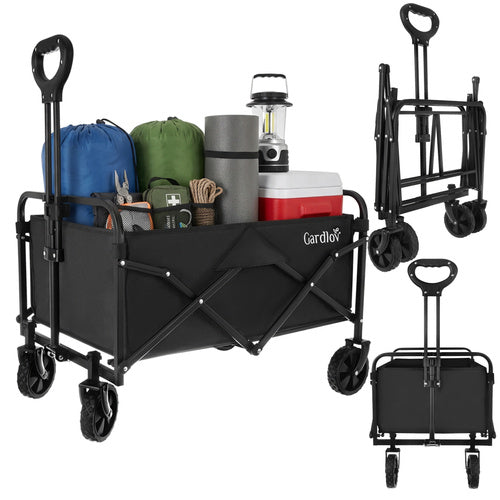 Transportvogn 80l, Sammenklappelig  85 Kg Kapacitet Med 4 Hjul