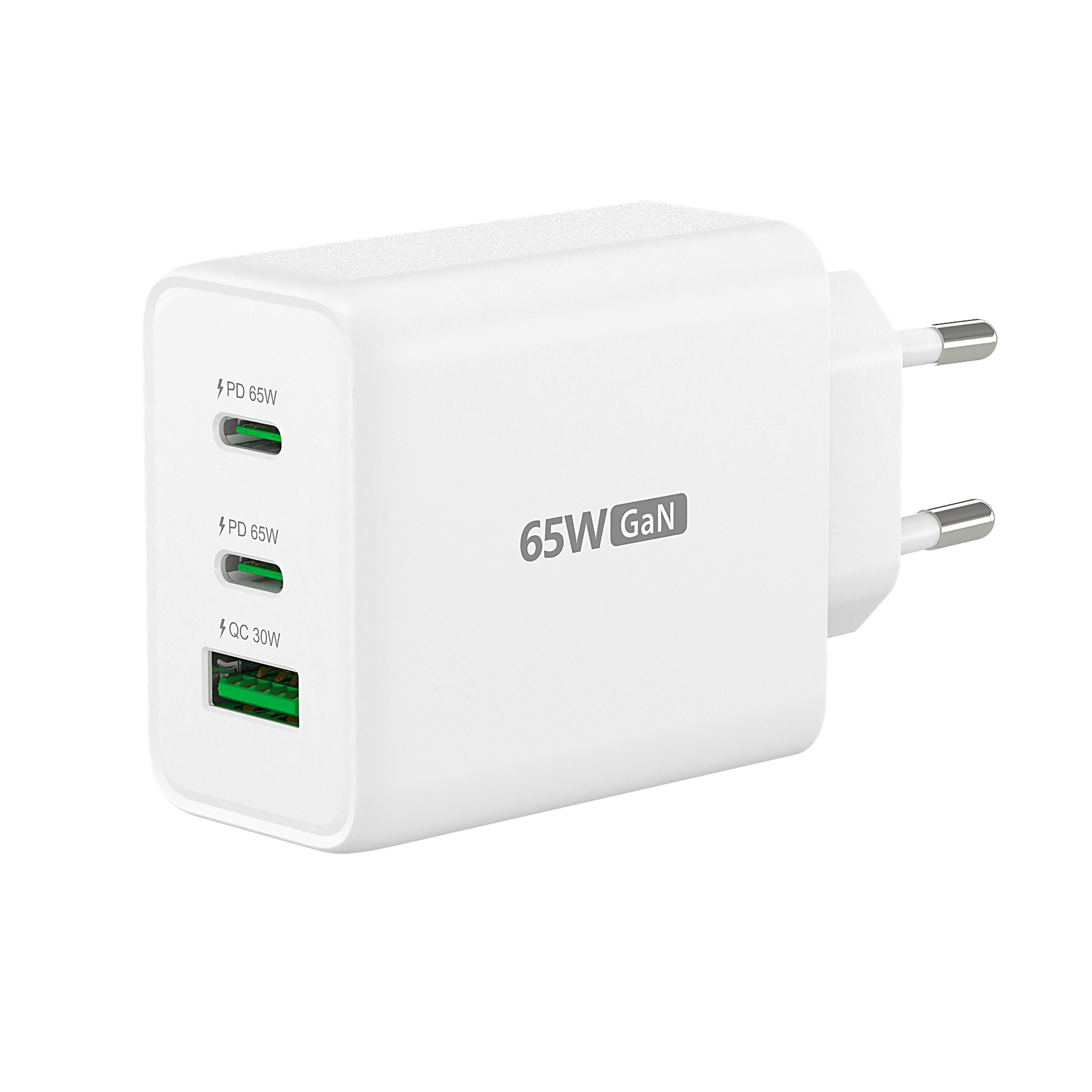 J5create 65 W Gan-oplader  -  2ãusb-c Og Usb-a  -  Eu - Geekd.dk