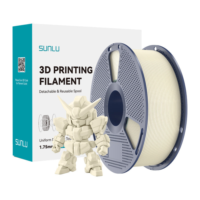 Sunlu Pla+ 2.0 Filament  -  Elfenben, 1,75 Mm, 1 Kg - Geekd.dk