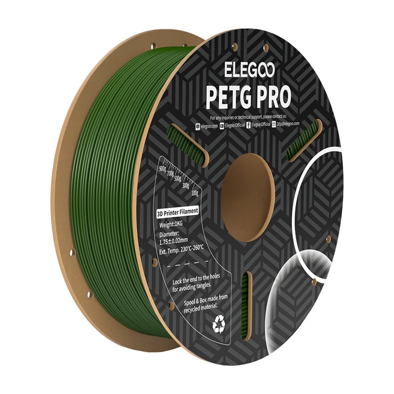 Elegoo Petg Pro Filament  -  Olivengrøn, 1 Kg - Geekd.dk