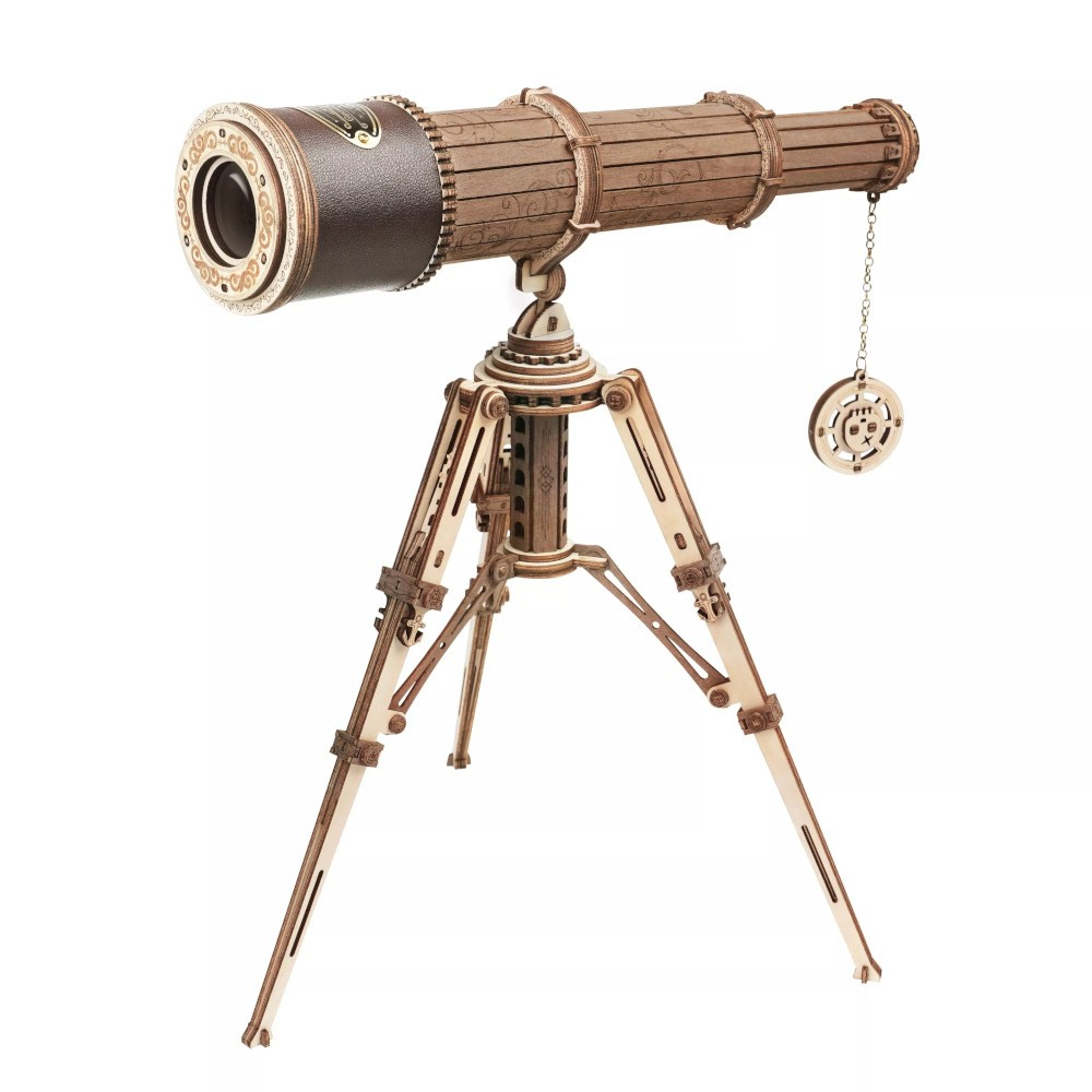 3d Puslespil Kikkert I Træ - Rokrâ¢ Style Teleskop (st004)