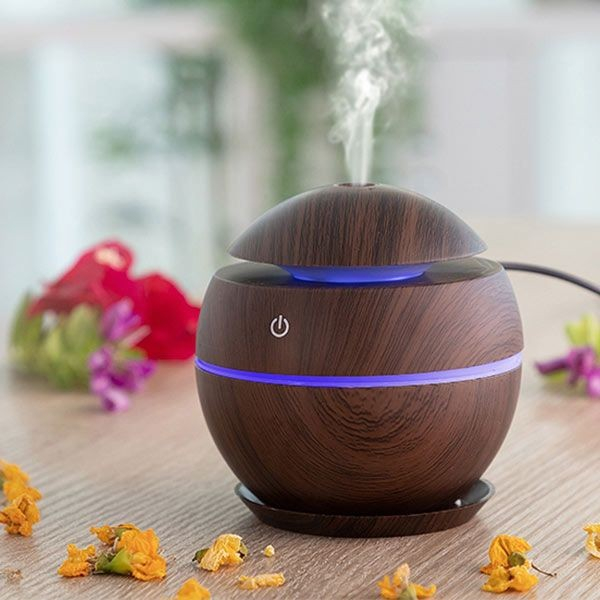 Mini Luftfugter Med Mulighed For Aroma Mørk Valnød