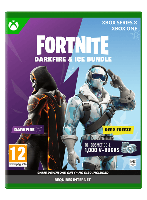Fortnite Darkfire And Ice Bundle (kode I æske)  -  Xbox Series X Digitalt Spilindhold - Geekd.dk