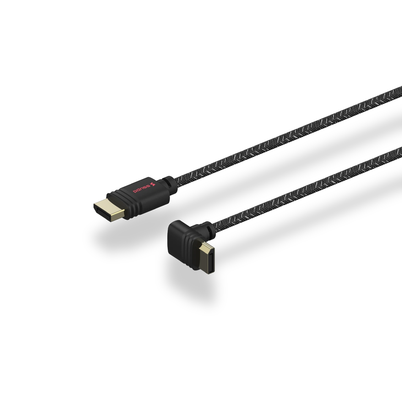 Ssupd Meshroom Displayport 1.4-kabel  -  2 M, Vinklet - Geekd.dk