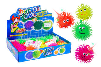 Puffer Bold Med Lys 9 Cm  -  Assorteret Legetøj - Geekd.dk