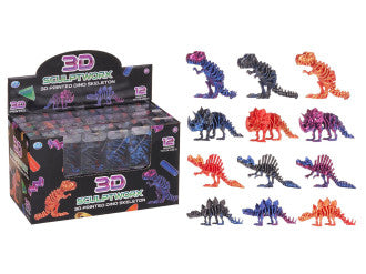 3d-printet Dinosaur-skelet 11 Cm  -  Assorteret Legetøj - Geekd.dk