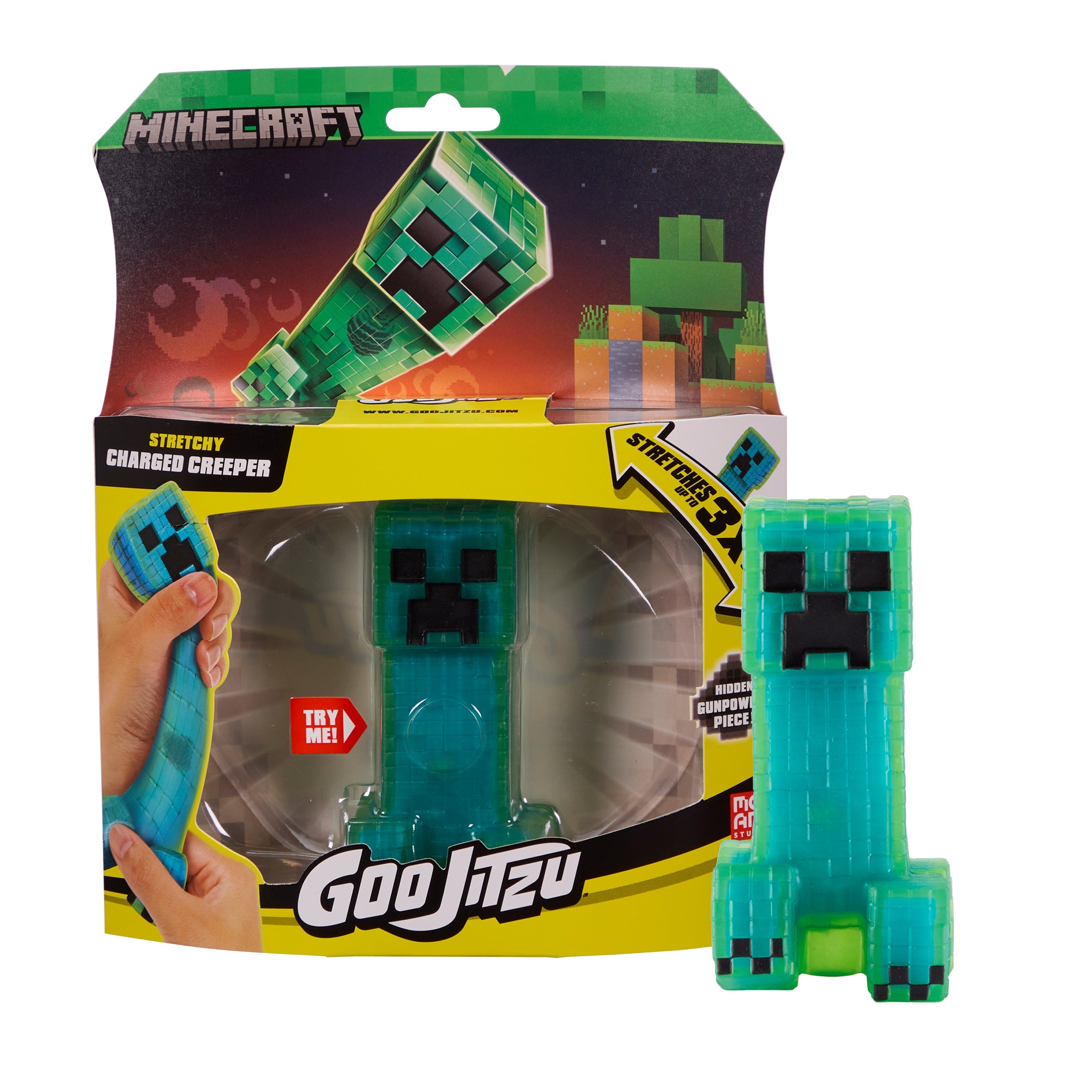 Goo Jit Zu Minecraft Blue Creeper Serie 4 Figur - Geekd.dk