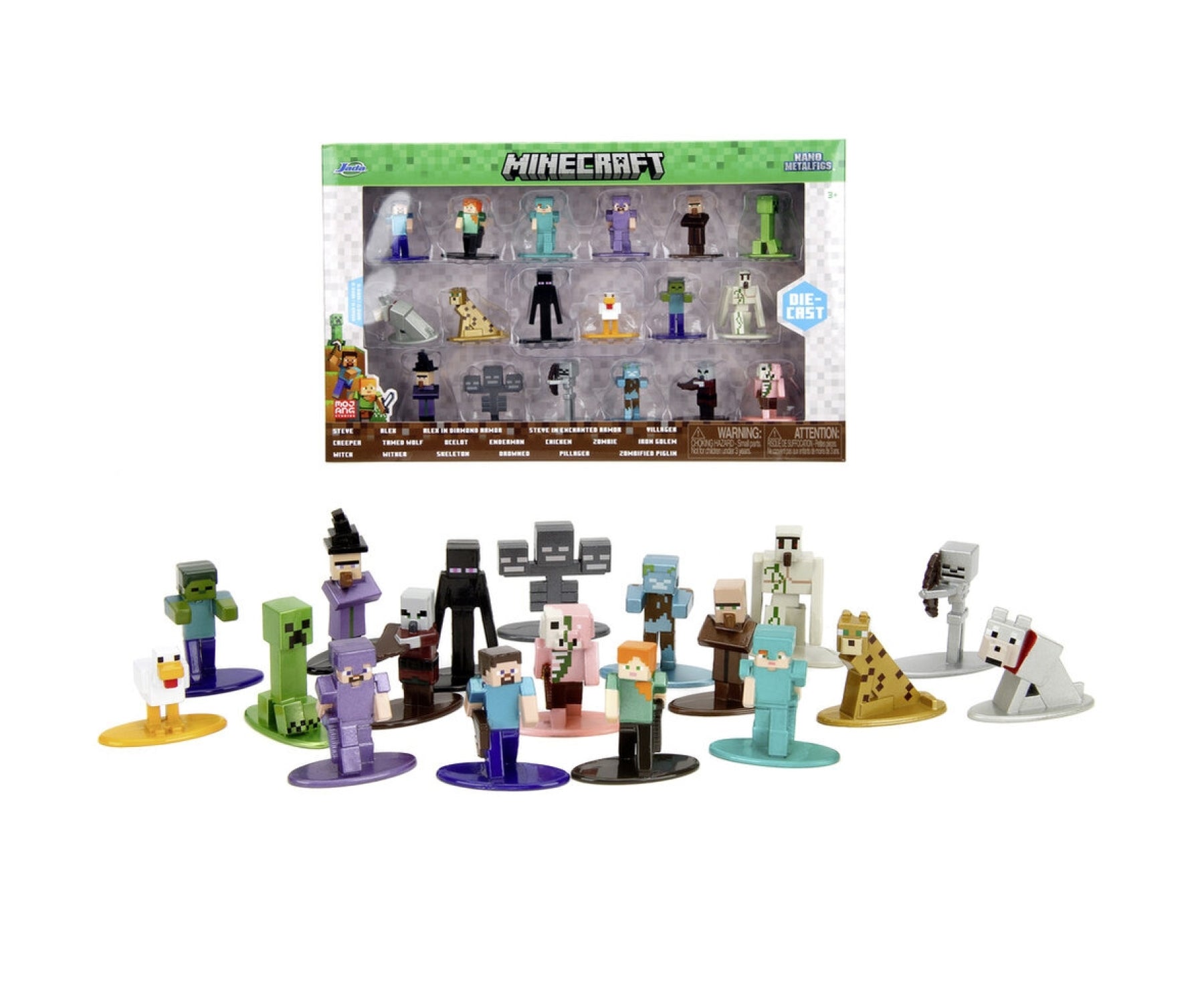 Minecraft Nanofigs Wave 12  -  Figursæt Legetøj - Geekd.dk
