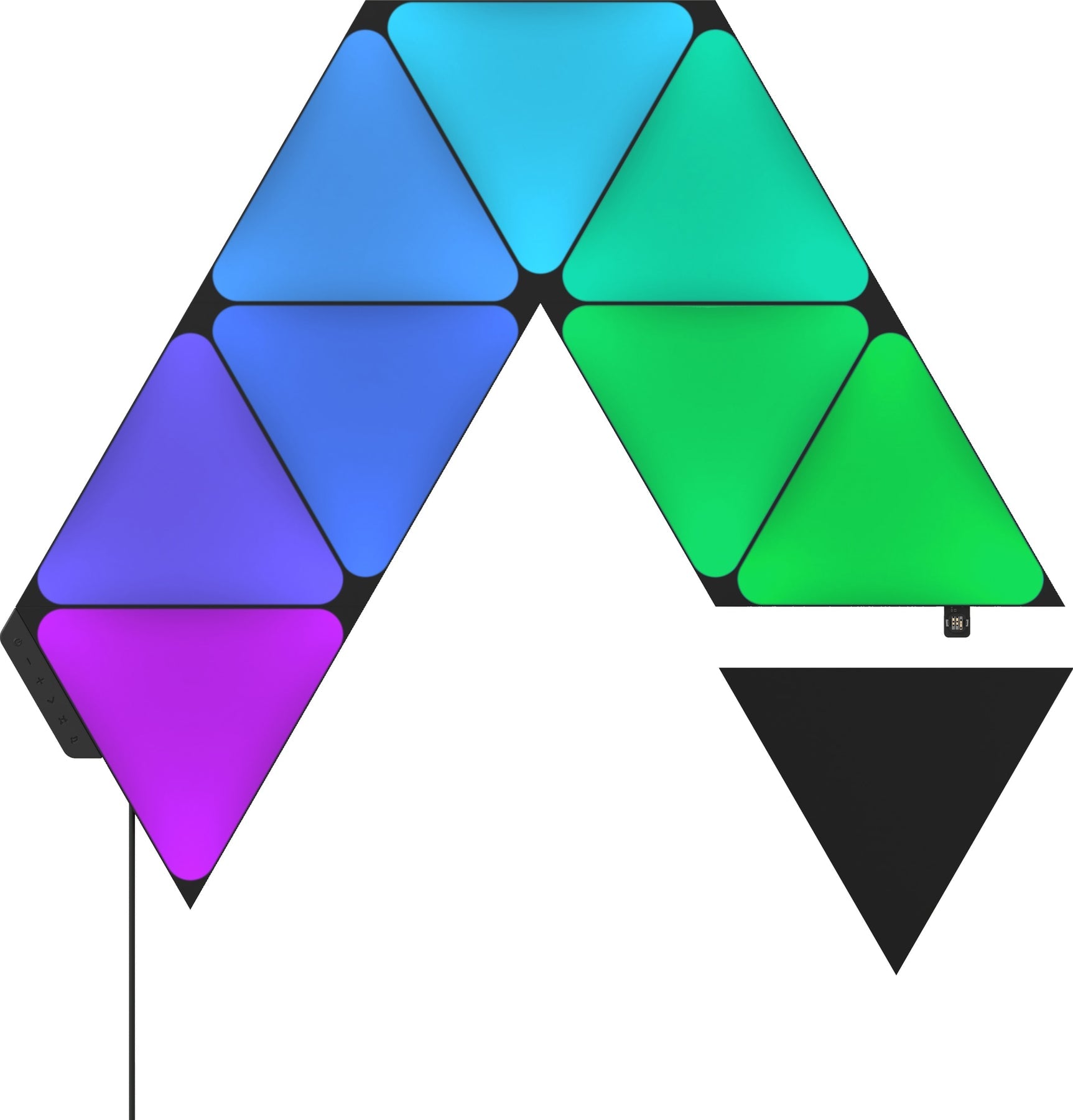 Nanoleaf - Shapes Triangles Ultra Black Edition Expansion Pack (3pack) Led Lys - Geekd.dk