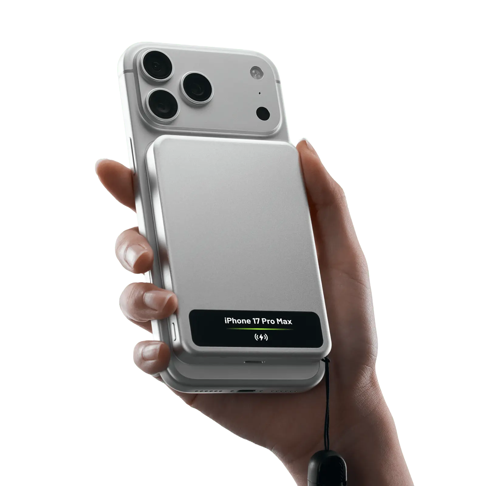 Sharge Visionmag M8 Magnetisk Powerbank - 5.000 Mah - Sølv - Geekd.dk