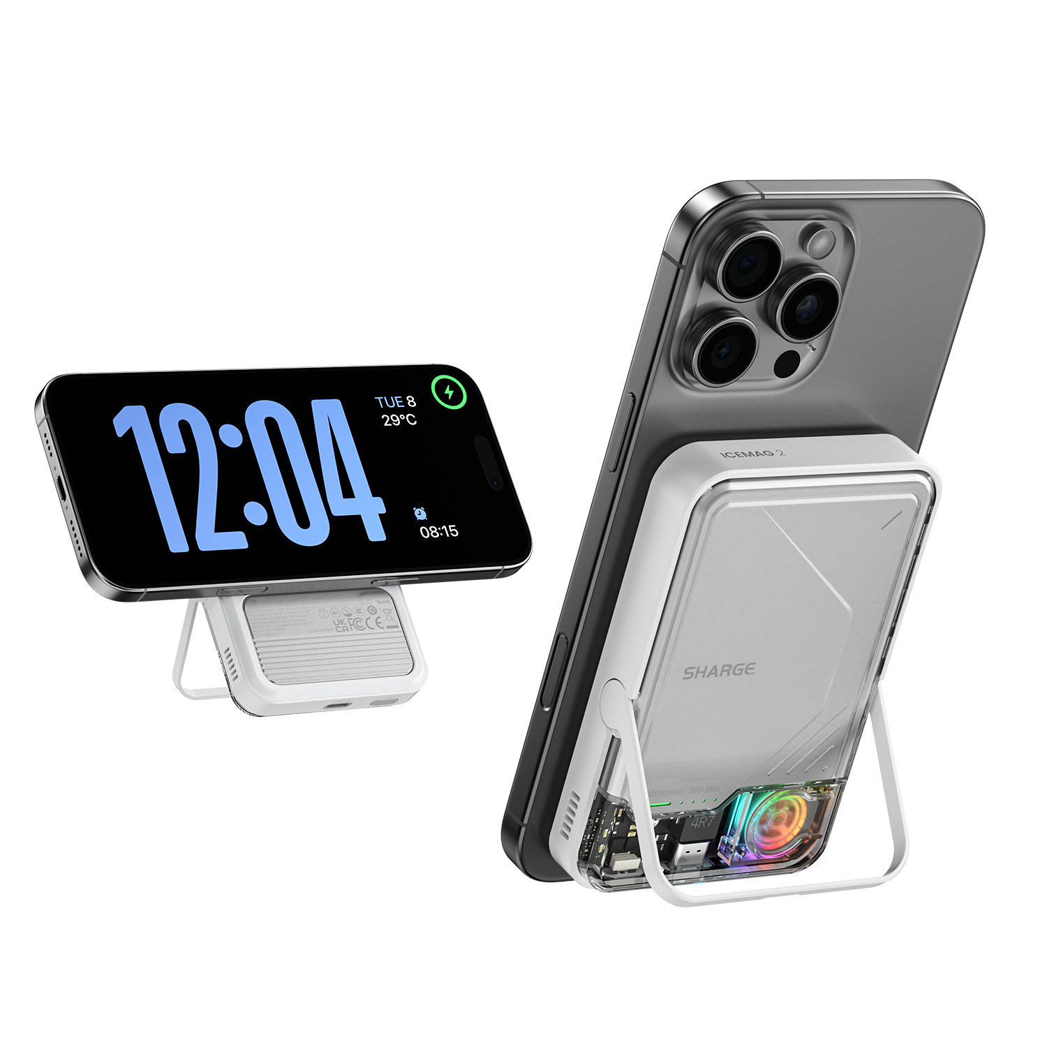 Sharge Icemag 2 Magnetisk Powerbank - 10.000 Mah - Geekd.dk