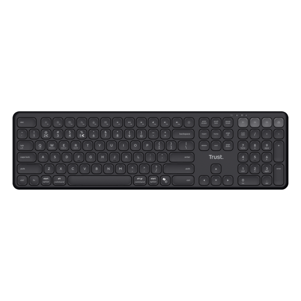 Trust Vaiya Trådløst Multidevice-tastatur  -  Nordisk - Geekd.dk