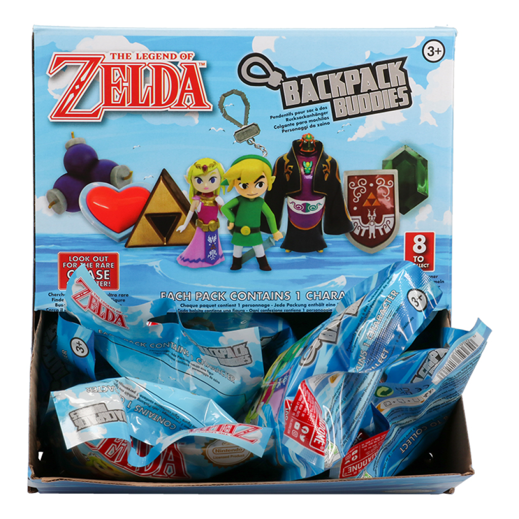 The Legend Of Zelda Backpack Buddies Series 2  -  Display, 24 Stk. Nøglering - Geekd.dk