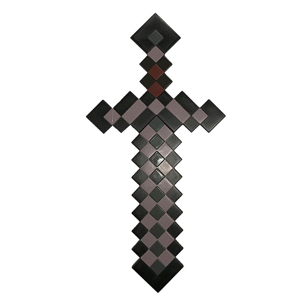 Minecraft Plastik Replica Netherite Sværd 51 Cm Legetøjsvåben - Geekd.dk