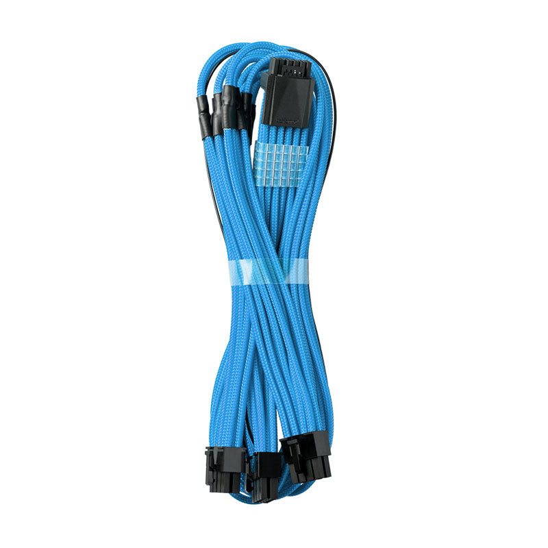 Cablemod C-series Pro Modmesh 12vhpwr To 3x Pci-e Kabel For Corsair - 60cm, Light Blue Kabelforlænger - Geekd.dk